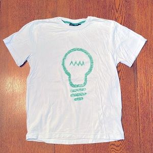 Mini Boden Lightbulb T-Shirt Size 9-10y